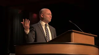 James Dolezal at chapel podium