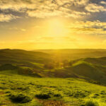 sunrise over landscape