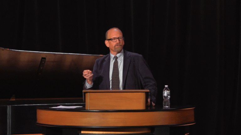 Brian Luther in chapel