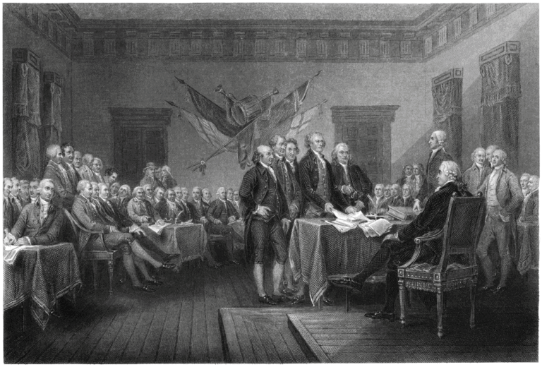 declaration of independence signing